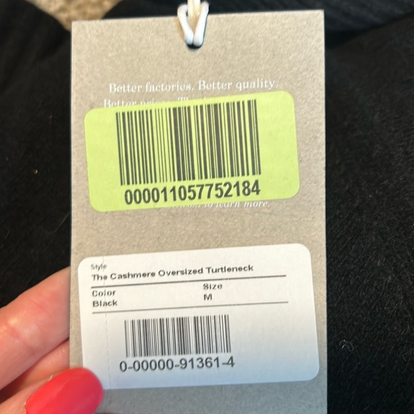 NWT Everlane The Cashmere Oversized Turtleneck - Picture 9 of 13